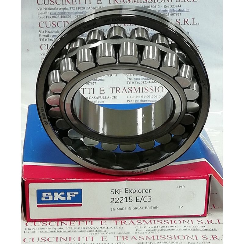 Cuscinetto 22215 E/C3 SKF 75x130x31 22215C3,22215EC3