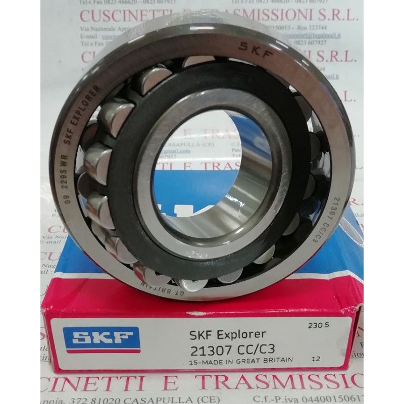 Cuscinetto 21307 CC/C3 SKF 35x80x21 Peso 0,5329 21307C3,21307CCC3