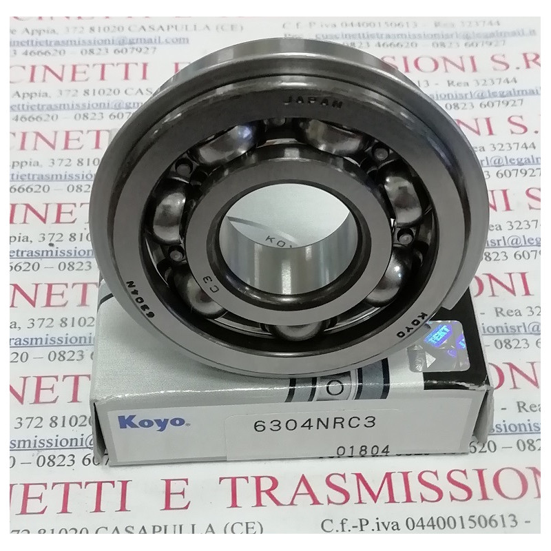 Cuscinetto 6304 NR C3 Koyo (20x52x15) Weight 0,142 6304NRC3,6304-NR-C3,6304N,6304-N