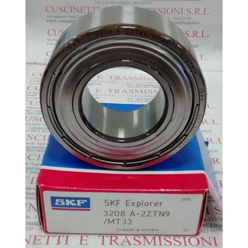 Cuscinetto 3208 A-2ZTN9/MT33 SKF 40x80x30,2 Weight 0,587 32082z,3208-2z,3208zz,3208-zz,3208a2ztn9mt33,3208bd2ztvh,5208zz,