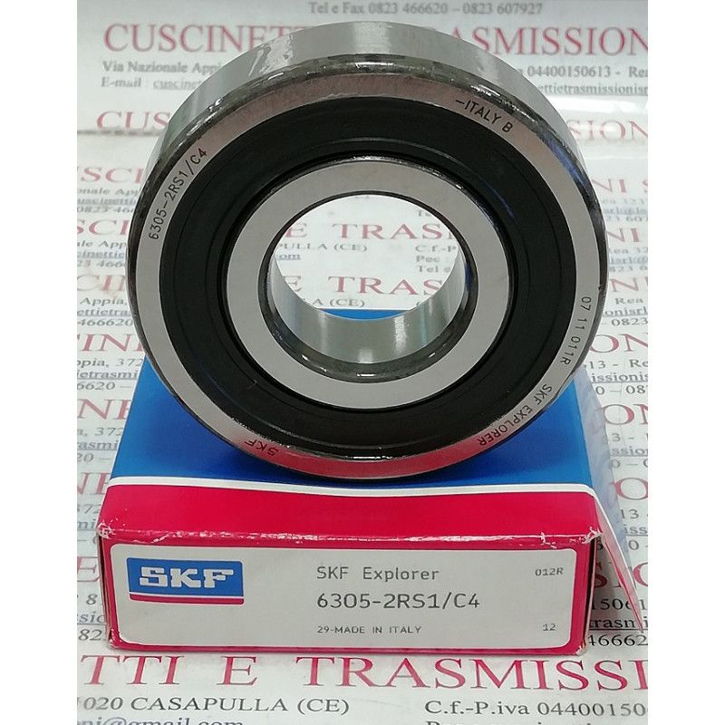 Cuscinetto 6305-2RS1/C4 SKF 25x62x17 Weight 0,227 63052rs1c4,63052rsrc4,6305-2rsc4,63052rsc4,6305c4,6305dduc4,