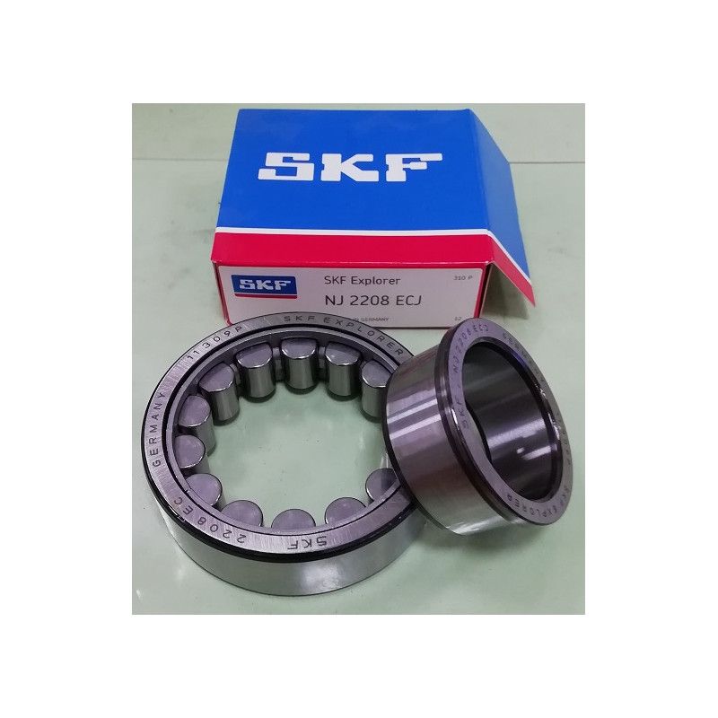 Cuscinetto NJ 2208 ECJ SKF 40x80x23 Weight 0,52 nj2208,nj2208ecj,nj2208w,nj2208ew,nj2208j,nj2208ej,nj2208e,