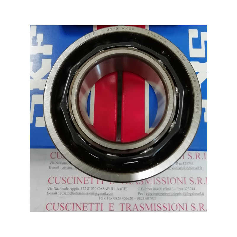 Cuscinetto 3210 A/C3 SKF 50x90x30,2 Weight 0,6803 3210C3,3210AC3,