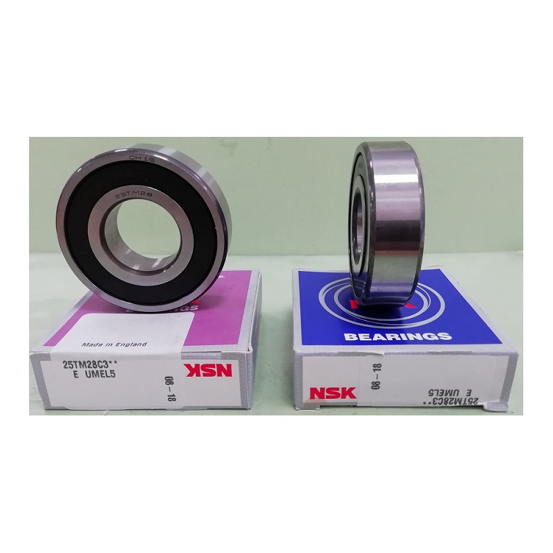 Cuscinetto 25TM28 C3 NSK 25,5x58x16 Weight 0,183 25TM28C3,90363-W0004,90363-W0008,90363-25073, Cuscinetto 25TM28 C3 NSK 25,5x58x16 Weight 0,183 25TM28C3,90363-W0004,90363-W0008,90363-25073,
