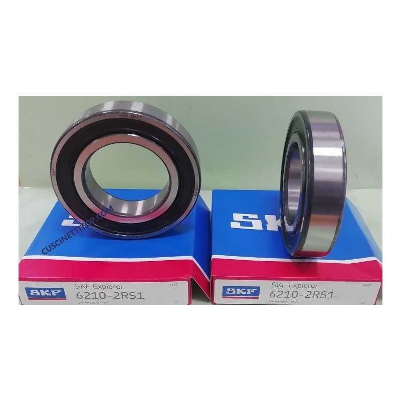 Cuscinetto 6210-2RS1 SKF 50x90x20 Weight 0,4587 6210-2RS1,62102RS,6210-2RS,6210-C-2HRS,62102RS1,6210DDU,6210LLU