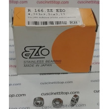 Cuscinetto S-R-166-ZZ Ezo INOX 4,763x9,52x3,175
