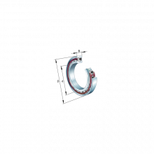 Cuscinetto B71900-E-T-P4S-DUL FAG 10x22x12