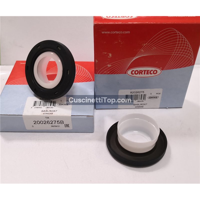 Anello di Tenuta (Paraolio) CORTECO S 40X62X8 BASLRDX7 PTFE/ACM Anello di Tenuta (Paraolio) CORTECO S 40X62X8 BASLRDX7 PTFE/ACM