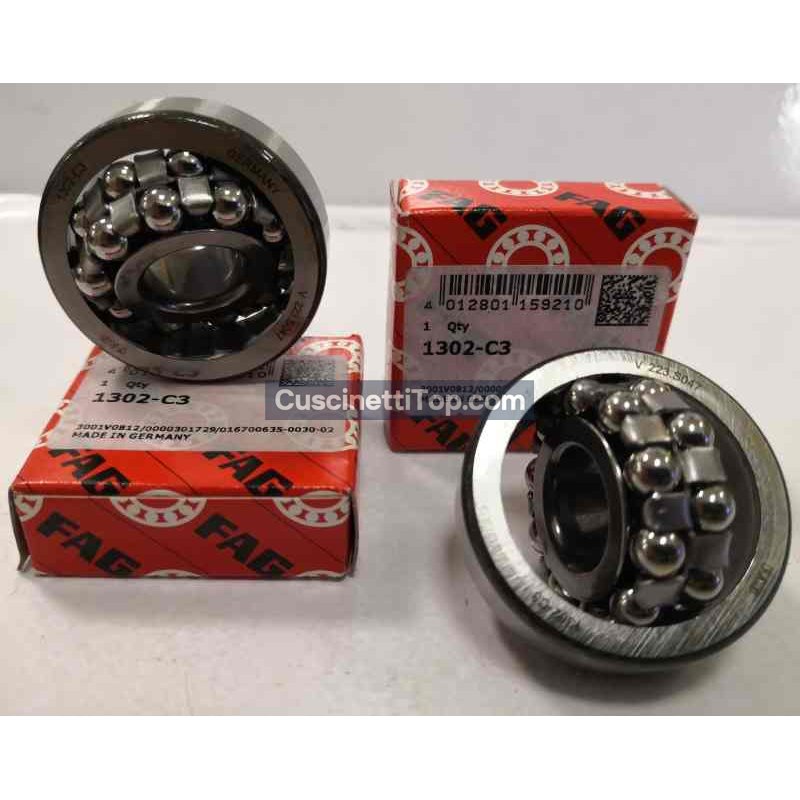 Cuscinetto 1302-C3 FAG 15x42x13 Cuscinetto 1302-C3 FAG 15x42x13