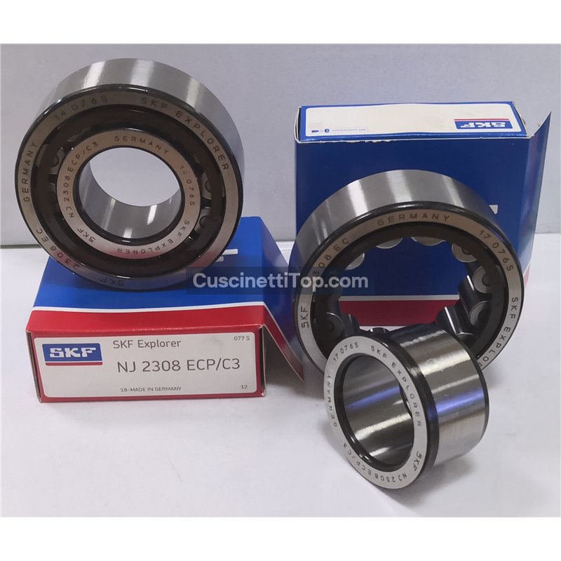 Cuscinetto NJ 2308 ECP/C3 SKF 40x90x33 Weight 0,95 Cuscinetto NJ 2308 ECP/C3 SKF 40x90x33 Weight 0,95