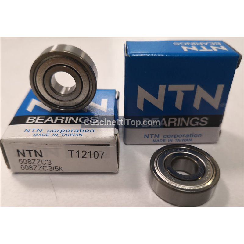 Bullseye 608ZZ Precision Skateboard Bearings - 8x22x7mm Double Shielded (Pack Of 8)