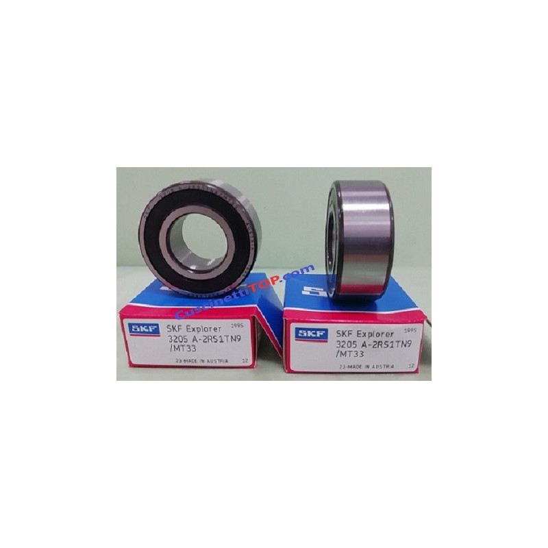 thumbnail image 2 of SKF 3205 A-2RS1 TN9 Double Row Angular Contact Bearing – 25x52x20.6 Mm 2 of 4