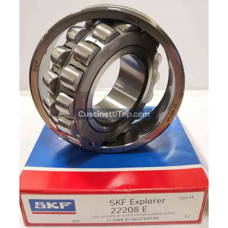 Cuscinetto 22208 E SKF 40x80x23 Weight 0,5211 Cuscinetto 22208 E SKF 40x80x23 Weight 0,5211