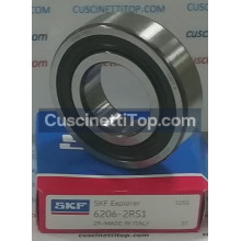 Cuscinetto Rigido a Sfere 6206-2RS1 SKF 30x62x16