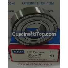 Cuscinetto 3204 A-2Z/C3MT33 SKF 20x47x20,6 gabbia in acciaio