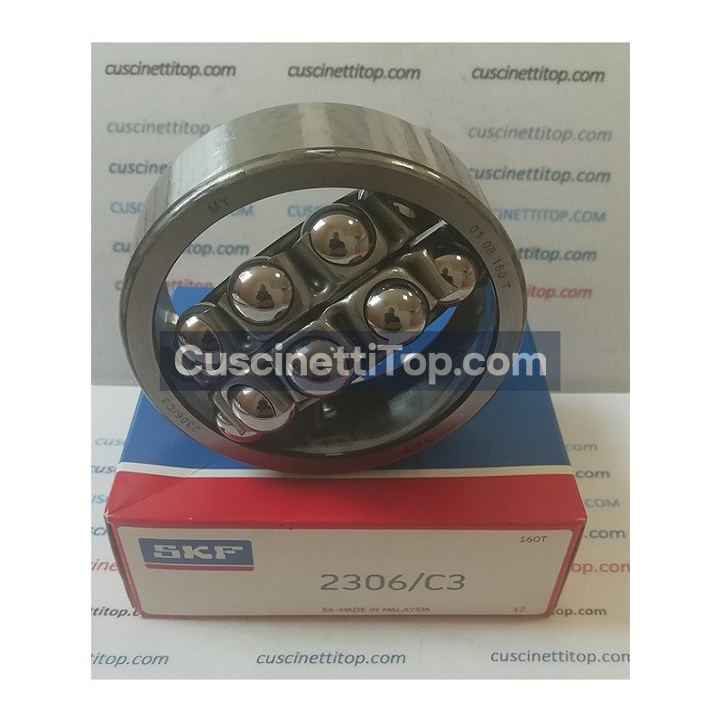 Cuscinetto 2306/C3 SKF 30x72x27 Weight 0,496 2306C3,2306-C3