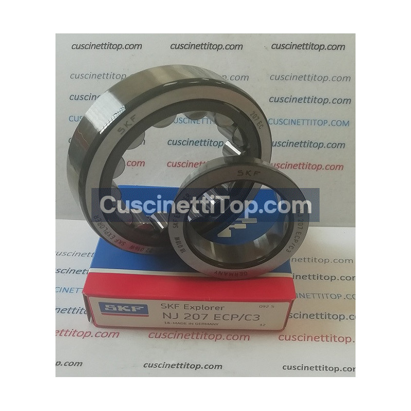 Cuscinetto NJ 207 ECP/C3 SKF 35x72x17 Weight 0,2998 nj207,nj207ecpc3,nj207c3,nj 207 ecp c3 skf,nj207 c3 skf,