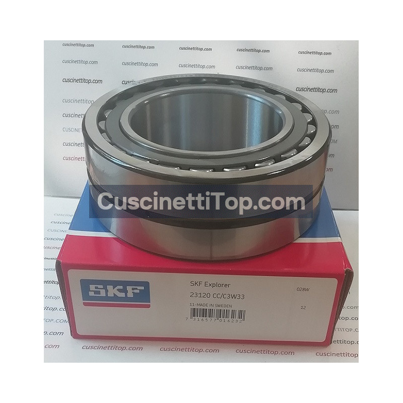 Cuscinetto 23120 CC/C3W33 SKF 100x165x52 Weight 4,3505 23120CCC3W33