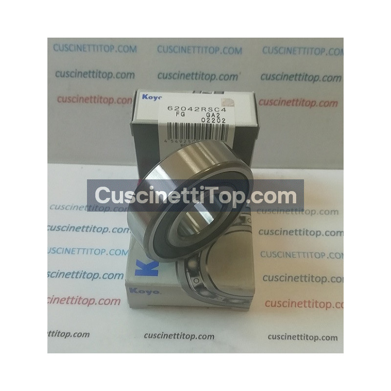 Cuscinetto 6204-2RS-C4 Koyo 20x47x14 Weight 0,11 62042rshc4,62042rsc4,6204-2rsc4,6204-2hrs-c4,6204c4,6204dduc4,