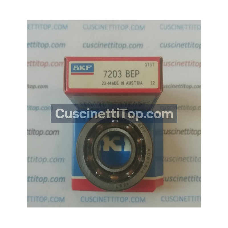 Cuscinetto 7203 BEP SKF 17x40x12 Weight 0,064 7203,7203bep,7203btvp,7203bxltvp,7203tvh,7203b,7203tn,7203btn