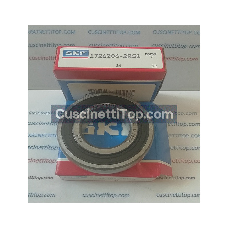 Cuscinetto 1726206-2RS1 SKF 30x62x16 Peso 0,188 17262062rs1,1726206,206nppb,6206see,cs6206,cs206llu,ud206,k6206