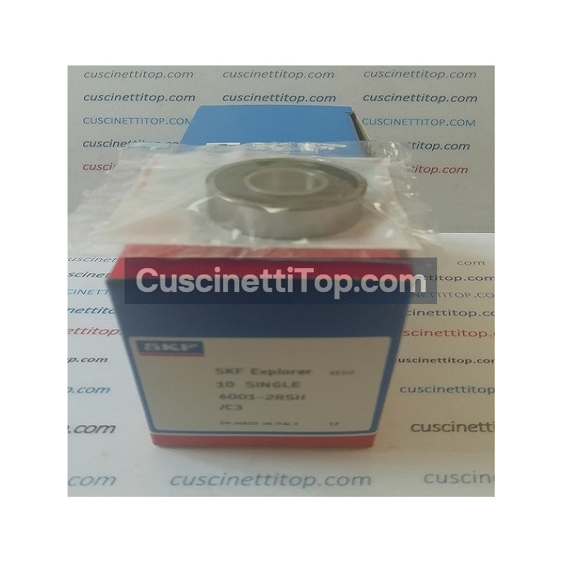 Cuscinetto Rigido a Sfere 6001-2RSH/C3 SKF 12x28x8 60012RSC3,6001-2RSH/C3,6001-2HRS-C3,6001-2RS-C3,6001-C-2HRS-C3,