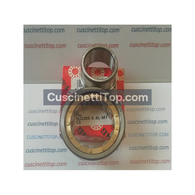 Cuscinetto NJ2205-E-XL-M1-C3 FAG 25x52x18 Weight 0,187 Cuscinetto NJ2205-E-XL-M1-C3 FAG 25x52x18 Weight 0,187