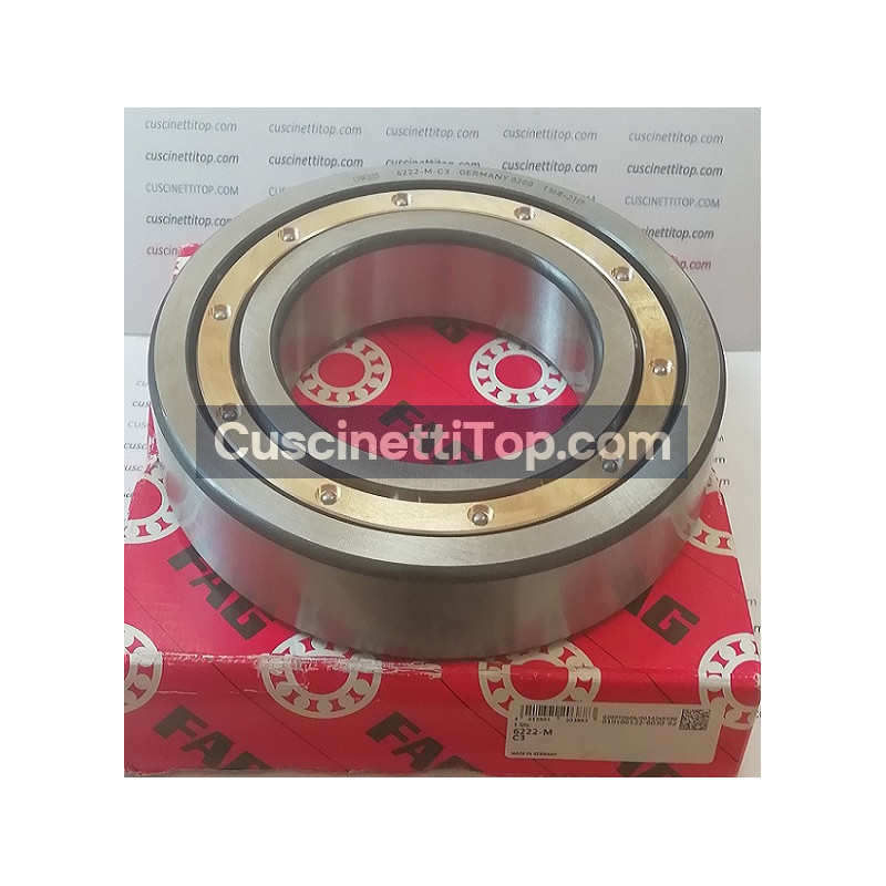 Cuscinetto 6222-M-C3 FAG 110x200x38 Weight 5,4 Cuscinetto 6222-M-C3 FAG 110x200x38 Weight 5,4