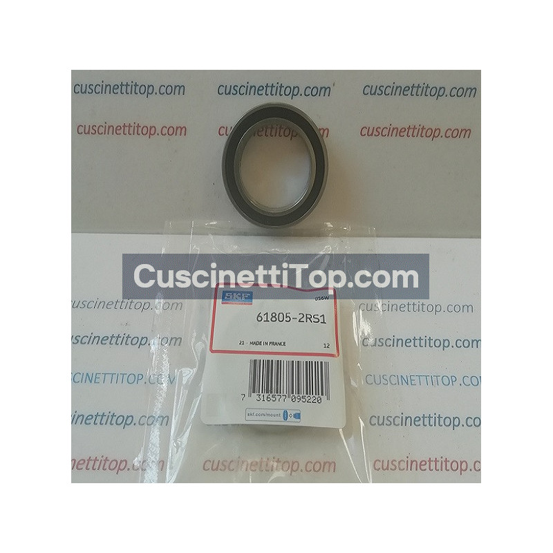 Cuscinetto 61805-2RS1 SKF 25x37x7 Weight 0,0209