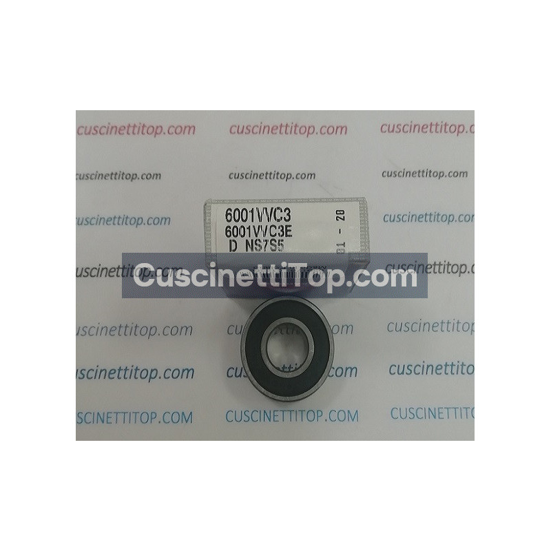 Cuscinetto 6001 VV C3 NSK 12x28x8 Weight 0,021 6001VV/C3,60012RUC3