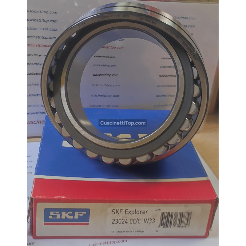 Cuscinetto 23024 CC/C4W33 SKF 120x180x46 Weight 3,9963 23024CCC4W33