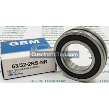 Cuscinetto 63/32-2RS-NR GBM 32x75x20