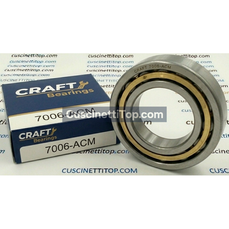 Cuscinetto 7006-ACM CRAFT 30x55x13