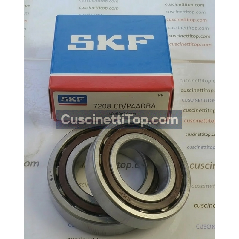 Cuscinetto 7208 CD/P4ADBA SKF 40x80x36 Weight 0,734 7208CDP4ADBA