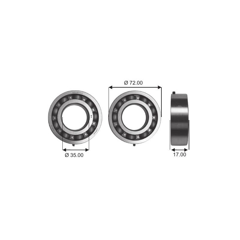 Cuscinetto 83A844A-9TC4 Koyo (35x72x17) Weight 0,33 83A844A9TC4|09262­35049-SUZUKI