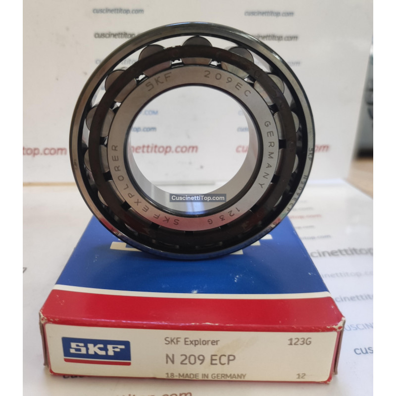 Cuscinetto N 209 ECP SKF 45x85x19 Weight 0,427 N209,N209ECP,N209 SKF,