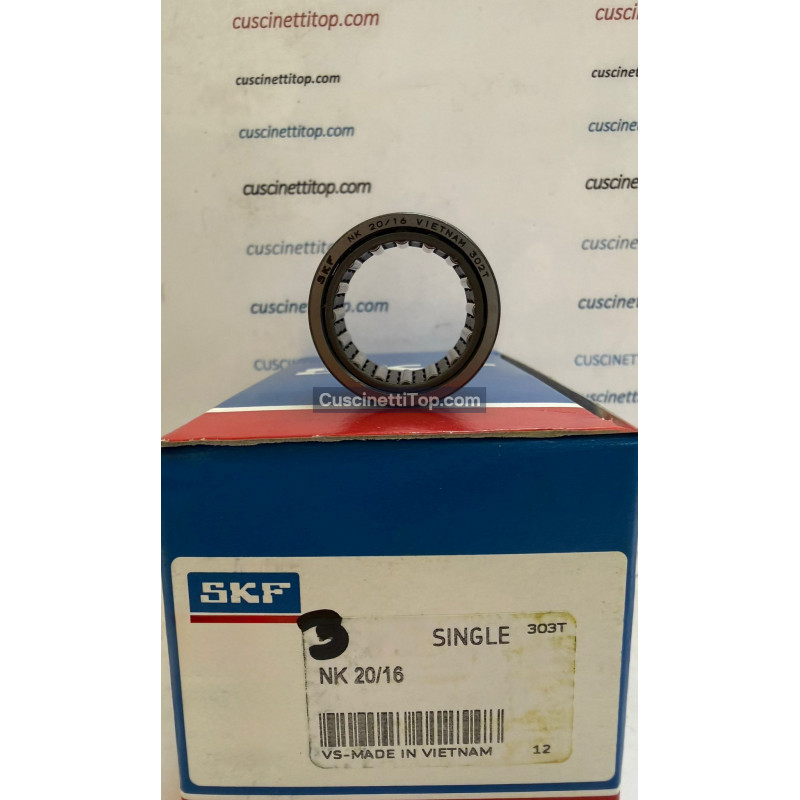 Cuscinetto NK 20/16 SKF 20x28x16 Weight 0,0276 NK20/16