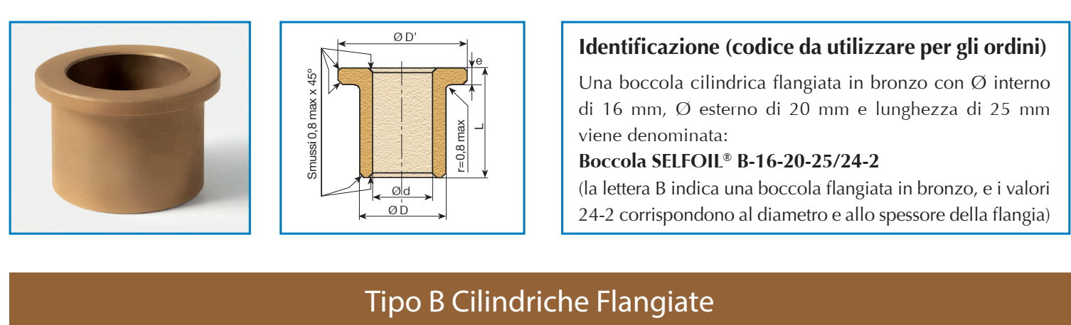 Boccole Tipo B Flangiate